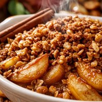 Cinnamon Oatmeal Apple Crisp