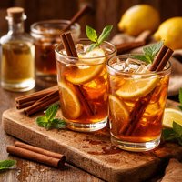 Cinnamon Ouzo Iced Tea
