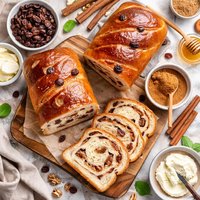 Cinnamon Raisin Bread 2 Loaves