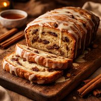 Cinnamon Raisin Bread with Maple Glaze
