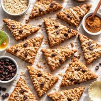 Cinnamon Raisin Oat Triangles
