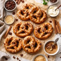 Cinnamon Raisin Soft Pretzels