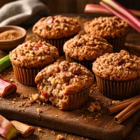 Cinnamon Rhubarb Muffins