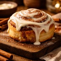 Cinnamon Roll with Vanilla Frosting
