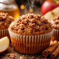Cinnamon Streusel Apple Cider Muffins