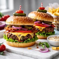 Circus Burgers with Lean Ground Beef and Chia Seeds