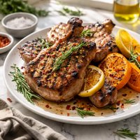 Citrus and Rosemary Grilled Pork Chops