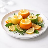 Citrus Fruit Candle Centerpiece