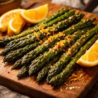 Citrus Glaze on Asparagus or Broccoli