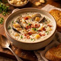 Clam Chowder Westcoast Style