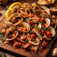 Clams with Chorizos
