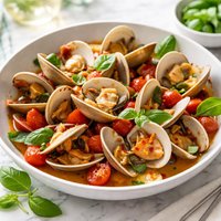 Clams with Tomato and Basil