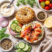 Classic Bagel with Lox