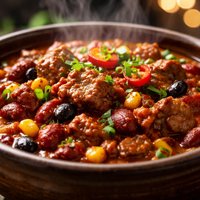 Classic Crock Pot Beef Chili