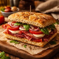 Classic Italian Ciabatta Sandwich