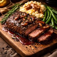 Classic Peppersteak with Cabernet Sauce