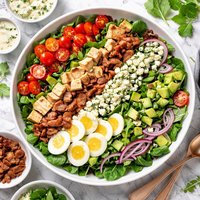 Classic Salad with Blue Cheese Dressing