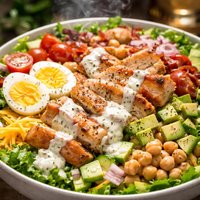 Classic Salad with Homemade Ranch Dressing