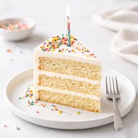 Classic Vanilla Birthday Cake