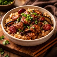 Clay Pot Chicken Rice Without the Clay Pot