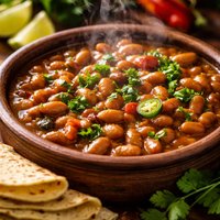 Clay Pot Pinto Beans W Corn Tortillas