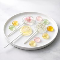 Clear Lollypops and Drops