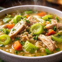 Cock a Leekie Chicken and Leek Soup