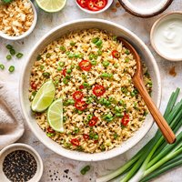 Coco Rice with Green Onions