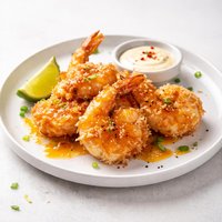 Coco Shrimp with Orange Marmalade and Beer Batter