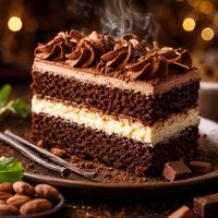 Cocoa and Cream Cake