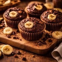 Cocoa Banana Muffins