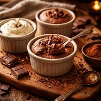Cocoa Chocolate Mousse with Egg Whites