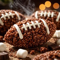 Cocoa Krispie Football Treats
