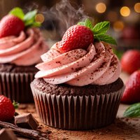 Cocoa Pink Cupcakes