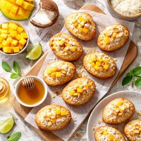 Coconut and Mango Friands