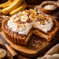 Coconut Banana Chocolate Cream Pie