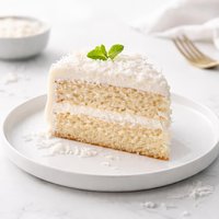 Coconut Cake with Fluffy Icing