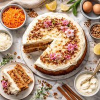 Coconut Carrot Wedding Cake