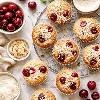 Coconut Cherry Muffins