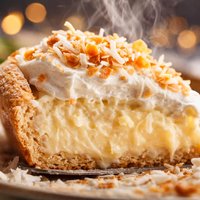 Coconut Cream Angel Pie