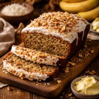 Coconut Cream Banana Nut Bread