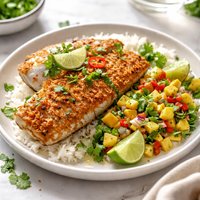 Coconut Crusted Red Snapper