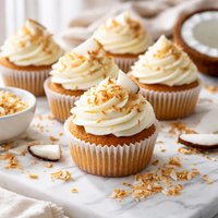 Coconut Cupcakes with Cream Cheese Frosting