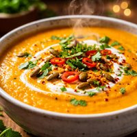 Coconut Curried Butternut Squash Soup