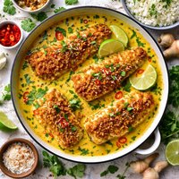 Coconut Curry Crust Fish