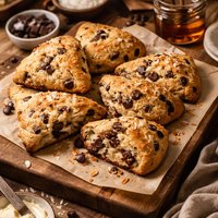 Coconut Dark Chocolate Chip Scones