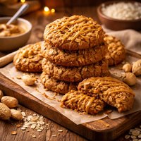 Coconut Flour Peanut Butter Oatmeal Cookies