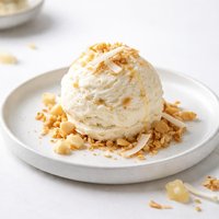 Coconut Ginger Macadamia Ice Cream