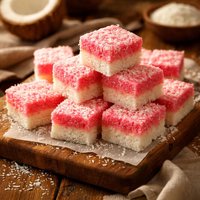 Coconut Ice Slice