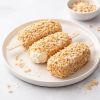 Coconut Krispies Ice Cream Bars
